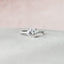 2.0 CT Round Cut Pave Setting Moissanite Engagement Ring - crownmoissanite