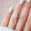 2.0 CT Oval Cluster Art Deco Style Moissanite Engagement Ring - crownmoissanite