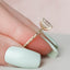 2.0 CT Emerald Shaped Moissanite Hidden Halo Engagement Ring - crownmoissanite