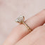 2.0 CT Emerald Twisted Band & Solitaire Moissanite Engagement Ring - crownmoissanite