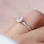 1.0 CT Radiant Shaped Moissanite Solitaire Engagement Ring - crownmoissanite