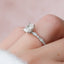 1.0 CT Radiant Milgrain Vintage Style Moissanite Engagement Ring - crownmoissanite