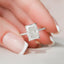 4.5 CT Radiant Hidden Halo Pave Moissanite Engagement Ring - crownmoissanite