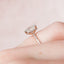 2.0 CT Radiant Hidden Halo & Pave Style Moissanite Engagement Ring - crownmoissanite
