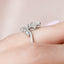 0.95 CT Pear Shaped Moissanite Chevron Engagement Ring - crownmoissanite