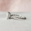 2.5 CT Radiant Hidden Halo Twisted Band Moissanite Engagement Ring - crownmoissanite