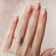 2.5 CT Radiant Hidden Halo Twisted Band Moissanite Engagement Ring - crownmoissanite