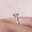 1.0 CT Radiant Milgrain Vintage Style Moissanite Engagement Ring - crownmoissanite
