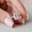 4.0 CT Emerald Twig Pave Setting Moissanite Engagement Ring - crownmoissanite