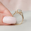2.0 CT Pear Shaped Moissanite Three Stones Engagement Ring - crownmoissanite