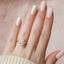 2.0 CT Pear Shaped Moissanite Three Stones Engagement Ring - crownmoissanite