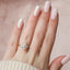 2.0 CT Pear Three Stone Moissanite Engagement Ring - crownmoissanite