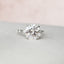 4.0 CT Round Cut Dainty Pave Setting Moissanite Engagement Ring - crownmoissanite