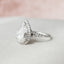 3.0 CT Pear Halo & Split Shank Moissanite Engagement Ring - crownmoissanite