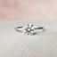 1.0 CT Round Shaped Moissanite Hidden Halo Engagement Ring - crownmoissanite