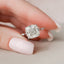 5.0 CT Cushion Dainty Pave Setting Moissanite Engagement Ring - crownmoissanite