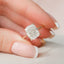 4.5 CT Cushion Cut Solitaire Style Moissanite Engagement Ring - crownmoissanite