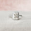 1.0 - 3.0 CT Radiant Cut Halo Style Moissanite Engagement Ring - crownmoissanite