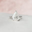 3.5 CT Pear Cut Dainty Pave Moissanite Engagement Ring - crownmoissanite