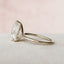 3.0 CT Pear Cut Hidden Halo Style Moissanite Engagement Ring - crownmoissanite