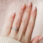 1.50 Carats Round Shape Micro-paved Accent Stones Moissanite Diamond Engagement Ring - crownmoissanite