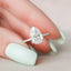 2.5 CT Pear Cut Hidden Halo & Pave Moissanite Engagement Ring - crownmoissanite