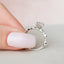 2.0 CT Emerald Milgrain Vintage Style Moissanite Engagement Ring - crownmoissanite