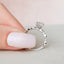 2.0 CT Emerald Milgrain Vintage Style Moissanite Engagement Ring - crownmoissanite