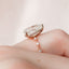 4.0 CT Pear Solitaire Dainty Pave Style Moissanite Engagement Ring - crownmoissanite