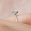 1.5 CT Round Hidden Halo Moissanite Engagement Ring With Pave Setting - crownmoissanite