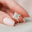 2.0 CT Pear Shaped Moissanite Three Stones Engagement Ring - crownmoissanite