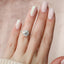 2.5 CT Round Solitaire Dainty Pave Moissanite Engagement Ring - crownmoissanite