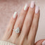 3.0 CT Pear Hidden Halo & Pave Moissanite Engagement Ring - crownmoissanite