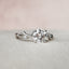 1.0 CT Round Shaped Moissanite Twig Style Engagement Ring - crownmoissanite