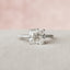 2.5 CT Cushion Pave & Hidden Halo Setting Moissanite Engagement Ring - crownmoissanite