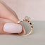 2.0 CT Cushion Shaped Moissanite Solitaire Engagement Ring - crownmoissanite