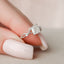 1.0 CT Cushion Shaped Moissanite Twig Style Engagement Ring - crownmoissanite