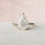 3.0 CT Pear Cut Hidden Halo Style Moissanite Engagement Ring - crownmoissanite