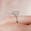 5.0 CT Emerald Cut Solitaire Style Moissanite Engagement Ring - crownmoissanite