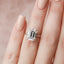 5.0 CT Emerald Cut Solitaire Style Moissanite Engagement Ring - crownmoissanite