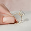 4.5 CT Pear Cut Solitaire & Pave Setting Moissanite Engagement Ring - crownmoissanite