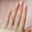 3.0 CT Oval Pave & Hidden Halo Setting Moissanite Engagement Ring - crownmoissanite