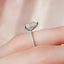 1.50 CT Pear Pave Setting Moissanite Engagement Ring - crownmoissanite