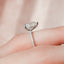 1.50 CT Pear Shaped Moissanite Hidden Halo Engagement Ring - crownmoissanite