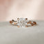 1.50 CT Cushion Twig Style Moissanite Engagement Ring - crownmoissanite