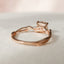 1.50 CT Cushion Twig Style Moissanite Engagement Ring - crownmoissanite