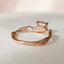 1.50 CT Cushion Shaped Moissanite Twig Style Engagement Ring - crownmoissanite