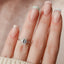1.50 CT Emerald Shaped Moissanite Hidden Halo Engagement Ring - crownmoissanite
