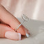1.50 CT Pear Pave Setting Moissanite Engagement Ring - crownmoissanite