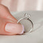 1.50 CT Pear Pave Setting Moissanite Engagement Ring - crownmoissanite
